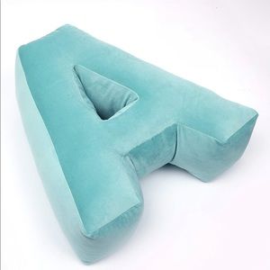 NWOT Velvety Letter Pillow